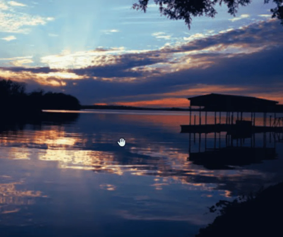 La Verne, Tennessee the lake with a dock in the background