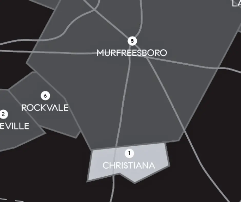 christiana map