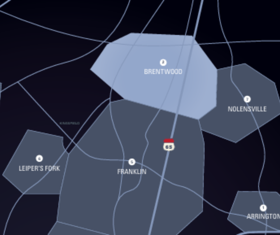 brentwood map