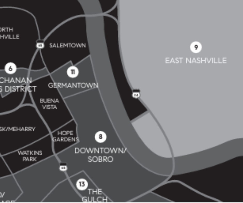 east nashville map
