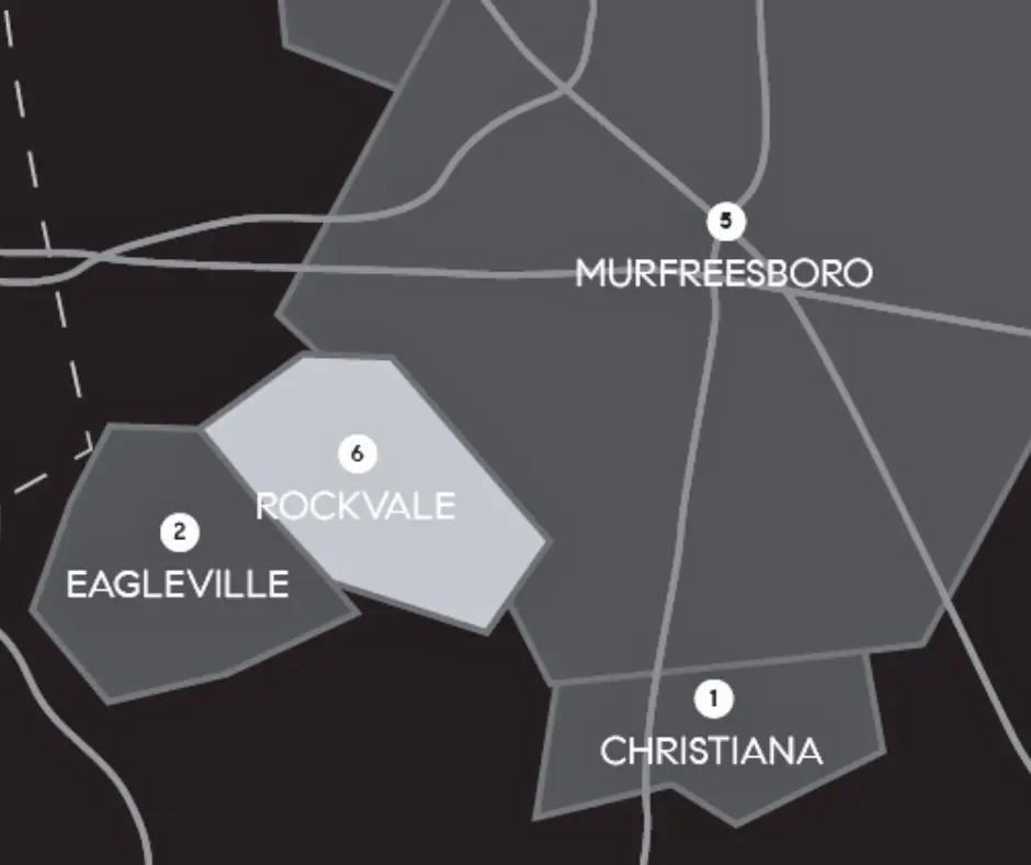 map of Smyrna, Tennessee