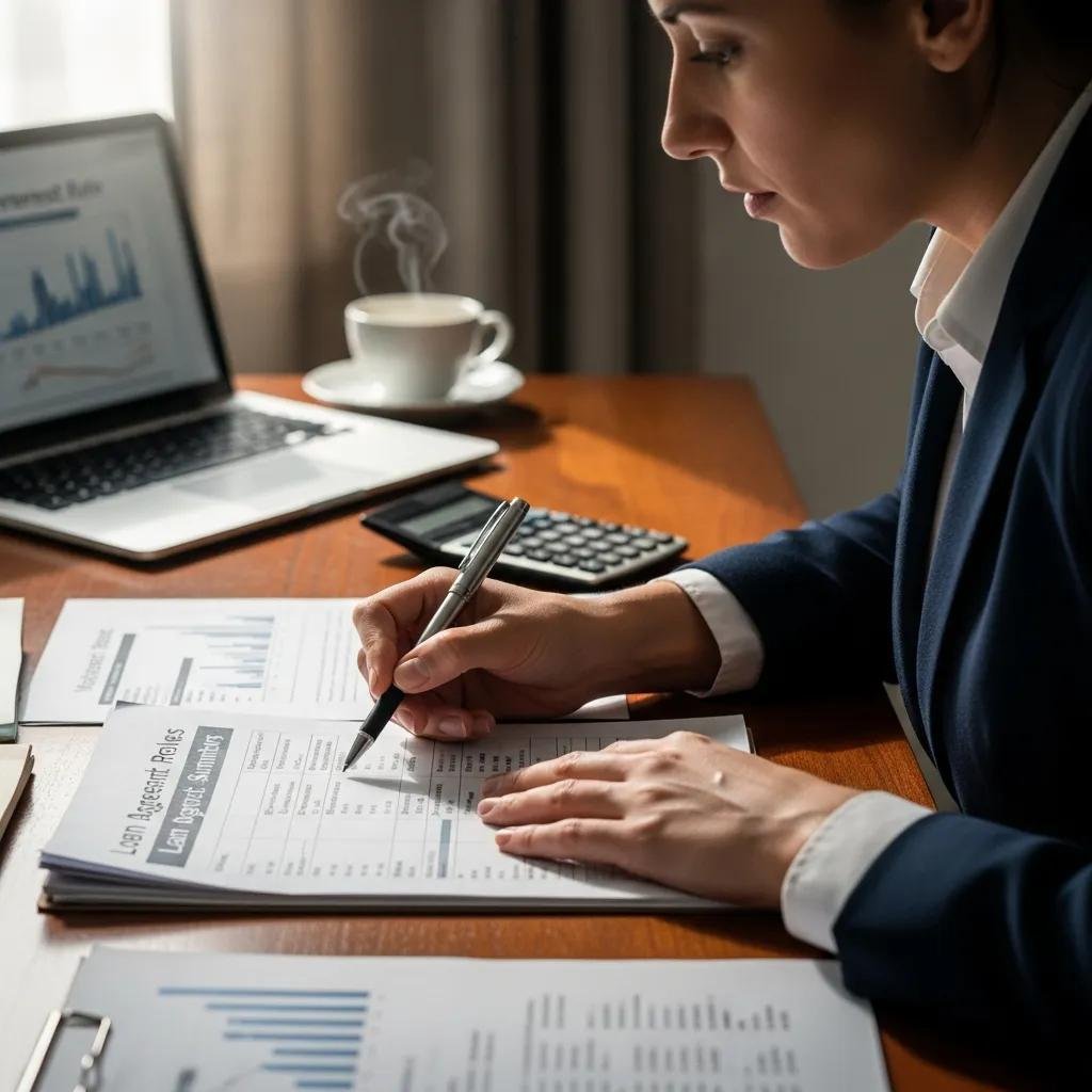 Person reviewing mortgage papers at a desk — illustrating how rates affect affordability